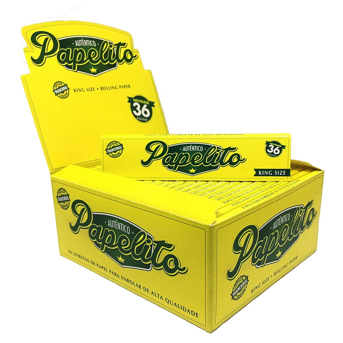 Caixa Seda Papelito Tradicional King Size Caixa 50 Livretos
