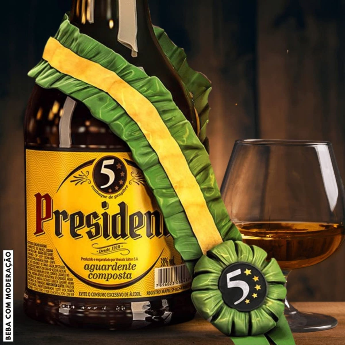 Conhaque Presidente 900 Ml
