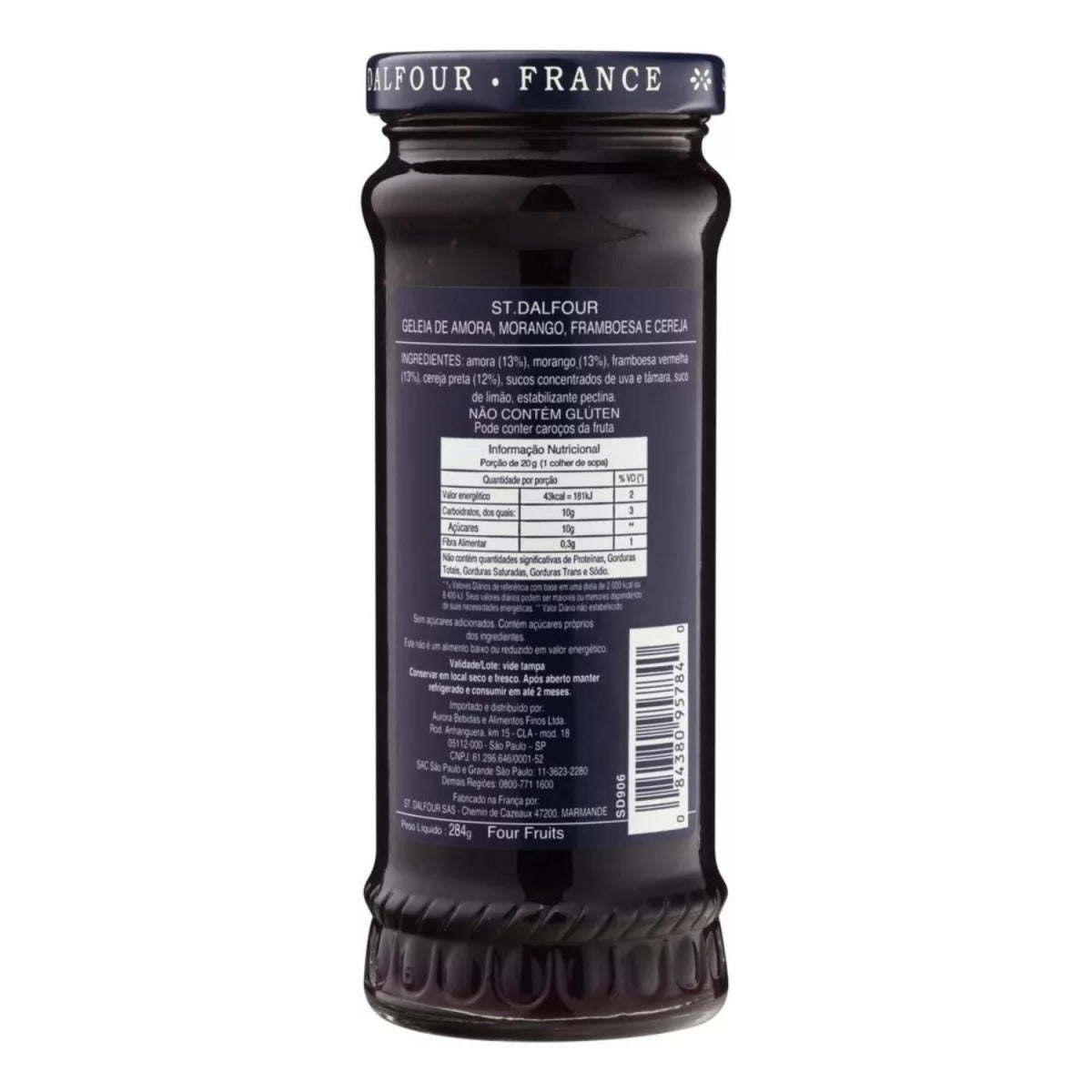 Geleia Quatro Frutas St.Dalfour 284g