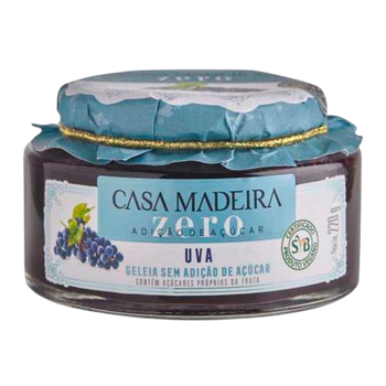 Geleia Zero Açúcar Uva Casa Madeira 220g