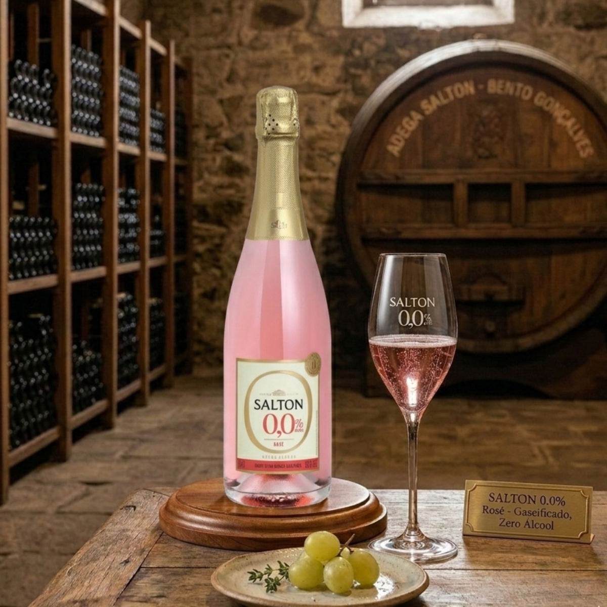 Espumante Salton 0% Alcool Rose Gaseificado 750ML