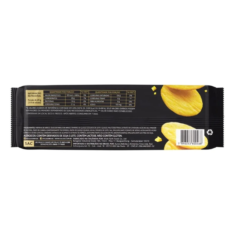 Snack de Arroz Queijo Kalassi 100g Sem Gluten