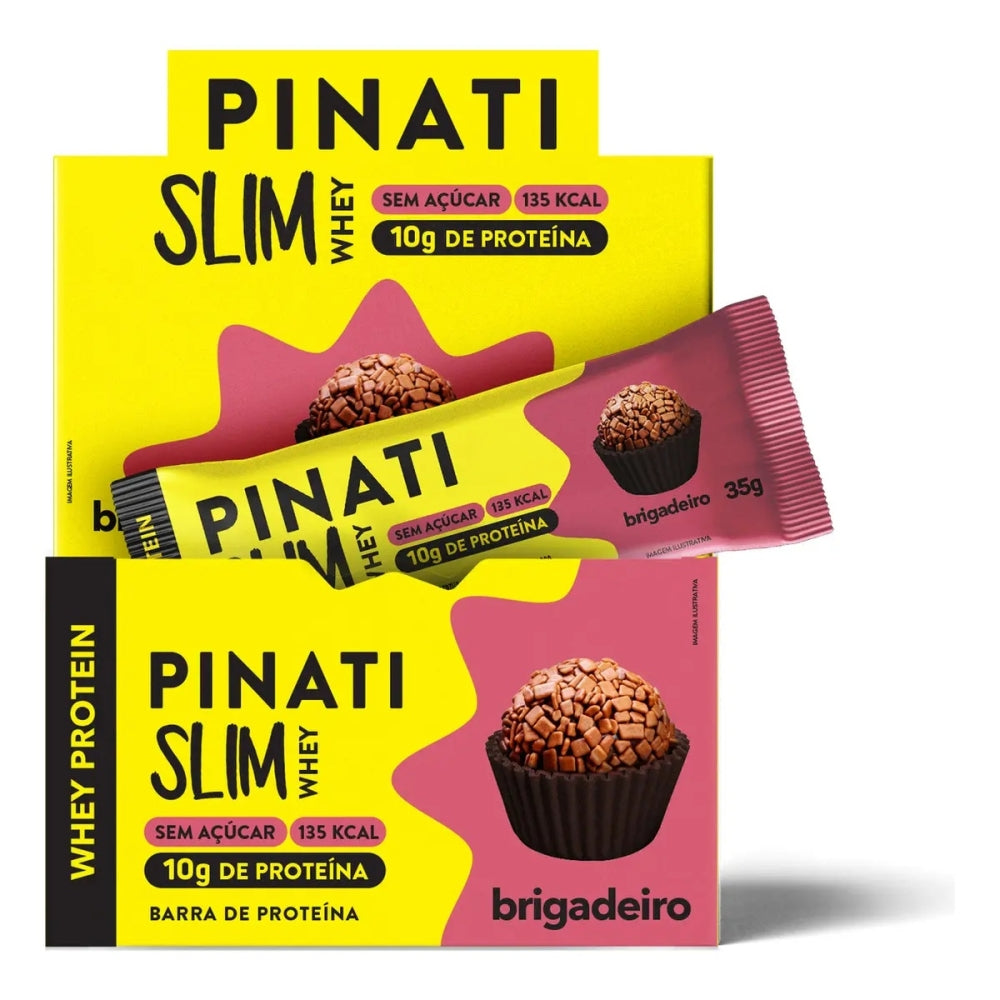 Barra Pinati Slim Whey Brigadeiro 35g 16un