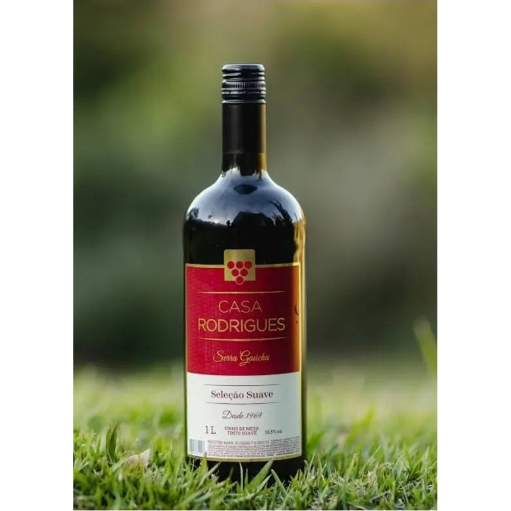 2un Vinho Casa Rodrigues Tinto Suave De 1 Litro
