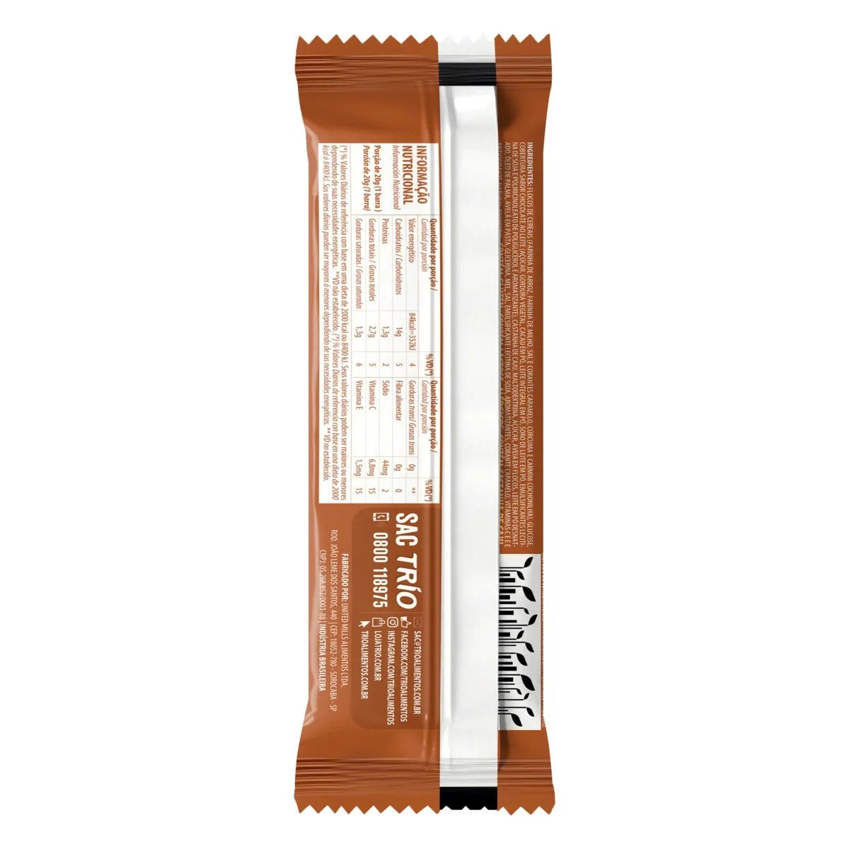 Barra Cereal Castanha E Avela Com Chocolate Trio 20g 3 Un