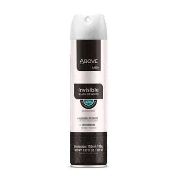 Above Desodorante Invisible Black Or White Men 150ml/90g