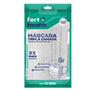 Masc Tripla Camada Azul Fort Health Com 10