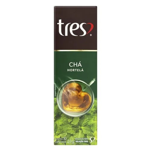 Chá Hortelã En Cápsula Tres Sem Glúten 10 Um