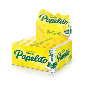 Caixa de Seda Papelito Piteira King Size 24 Unidades 36x36