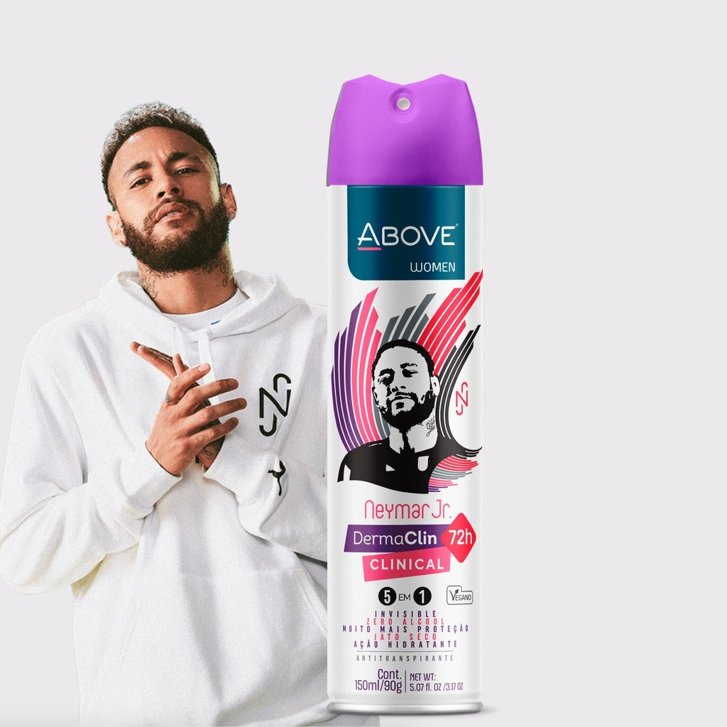 Desodorante Above Dermaclin Women Neymar Jr 72h Vegano 150ml