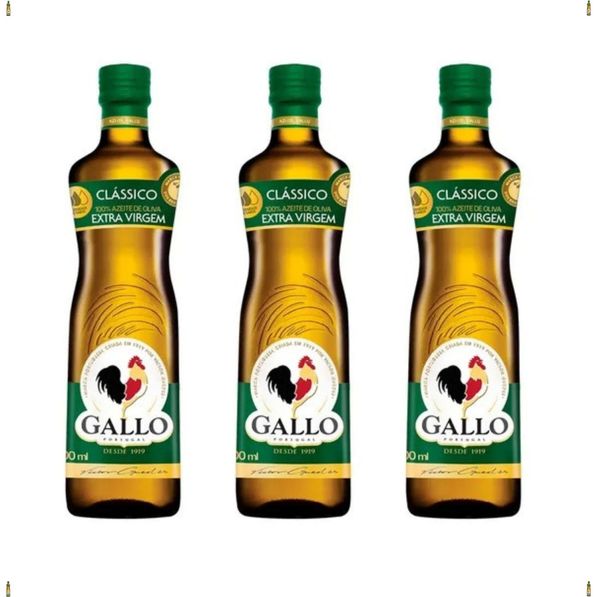 Kit Com 3 Azeite Extra Virgem Gallo 500ml