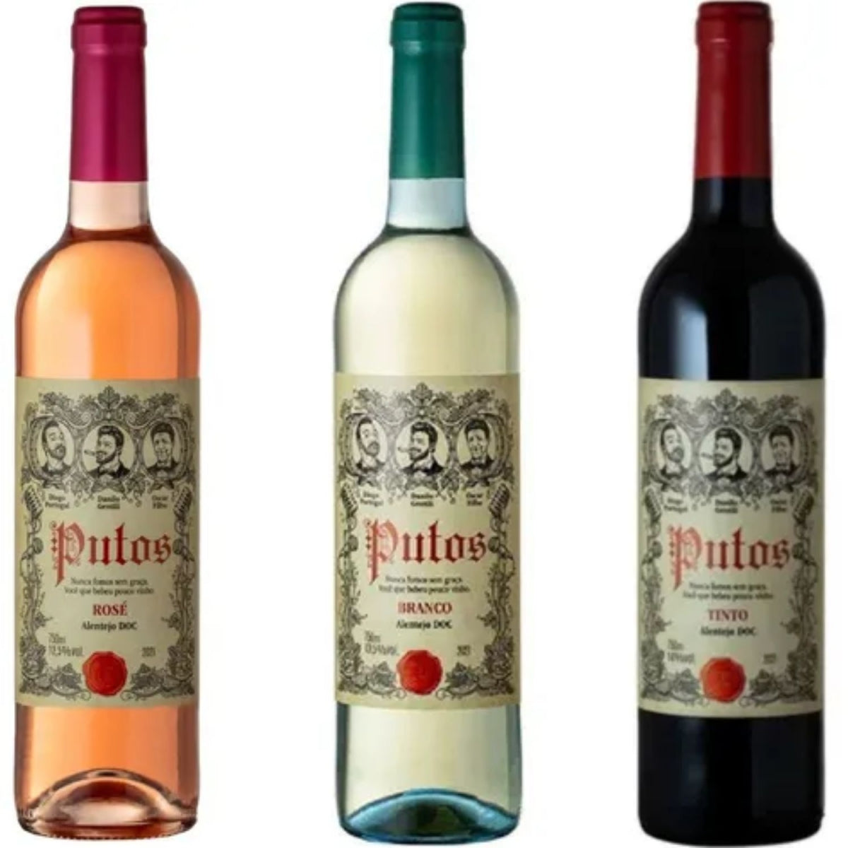 Vinho Português Putos Tinto + Rose Doc + Branco - Promoção