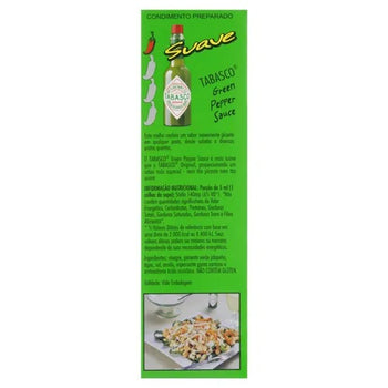 Molho De Pimenta Jalapeno Suave Tabasco Sem Glúten 60 Ml