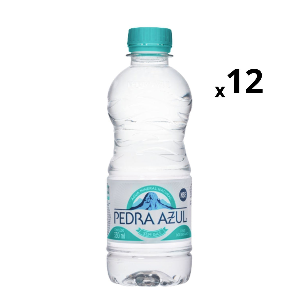 Agua Pedra Azul S/Gas Com 12 Unidades 330ml