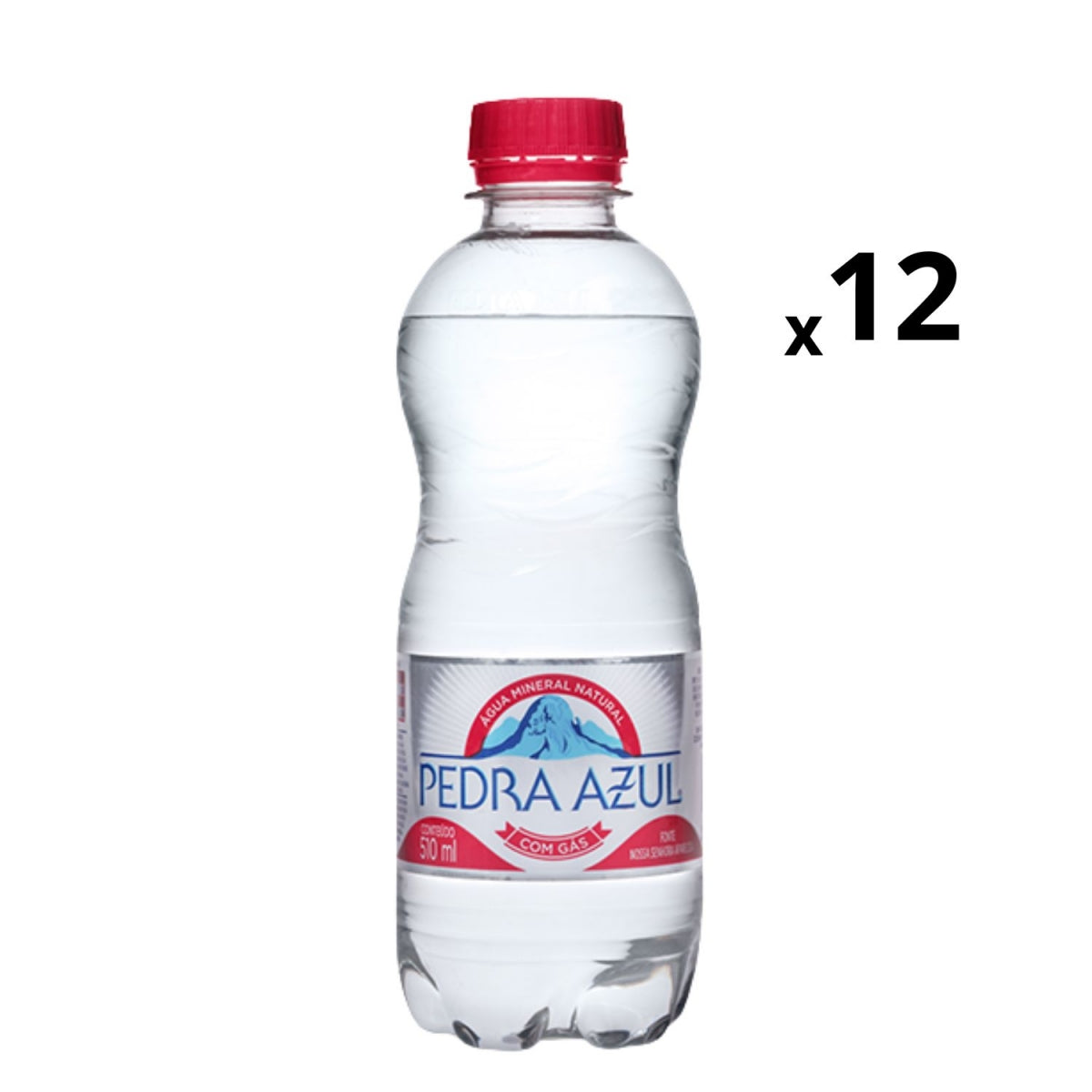 Agua Pedra Azul Com Gas Com 12 Unidades 510ml