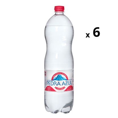 Agua Pedra Azul Com Gas 6x1500ml