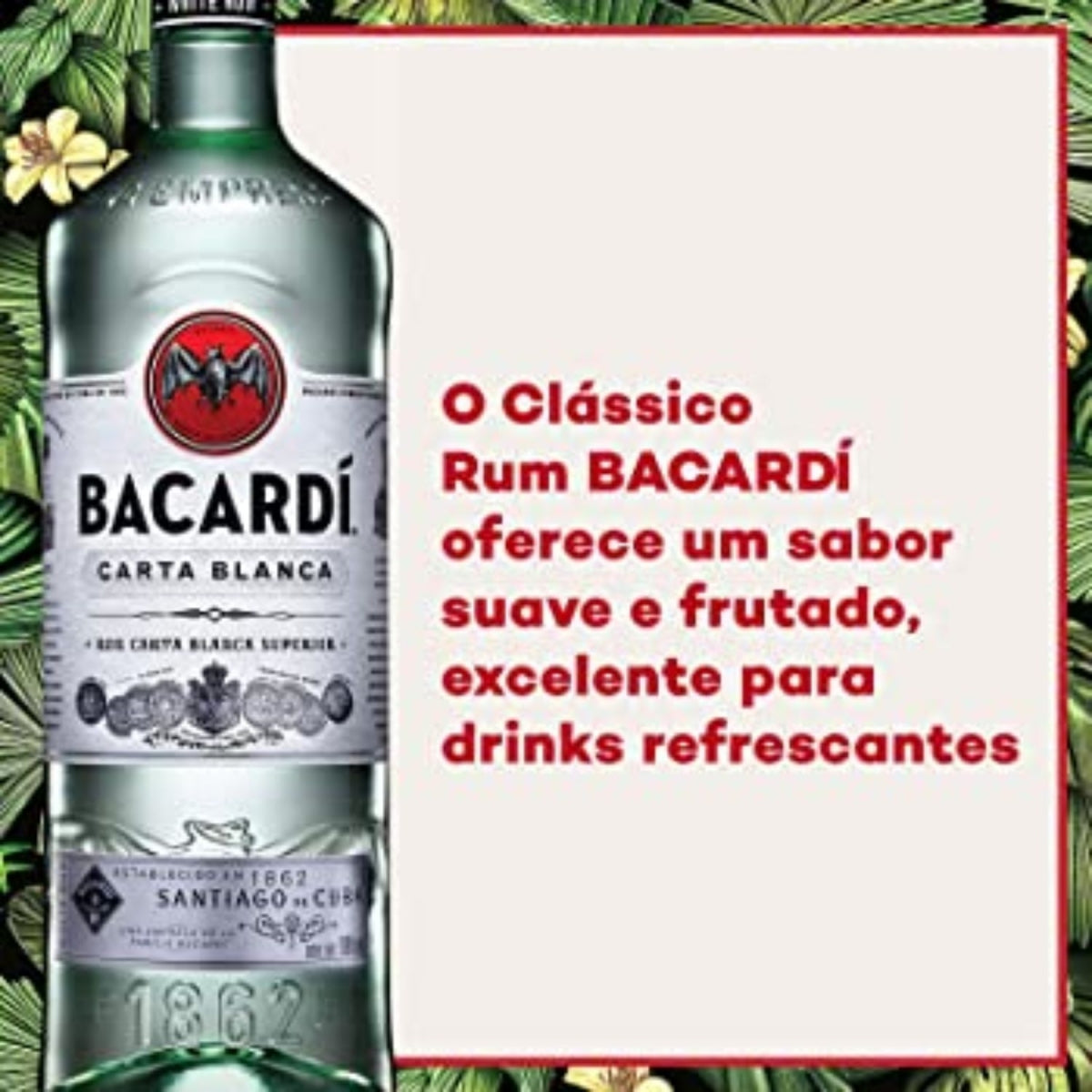 Rum Bacardi Carta Blanca Superior 980 Ml