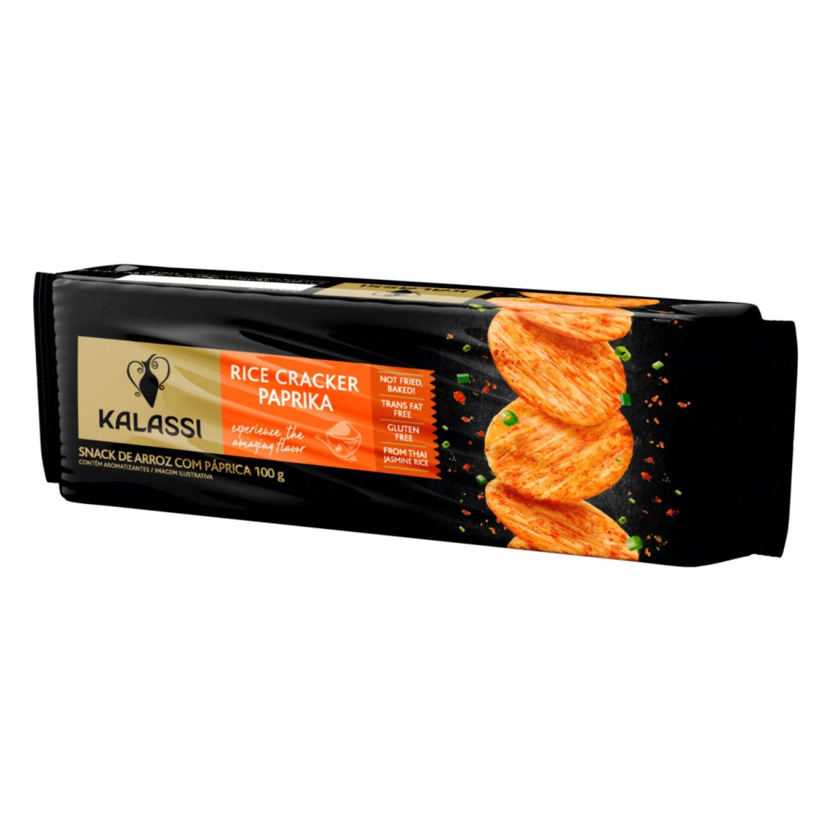 Snack De Arroz Com Paprica Kalassi Pacote 100g