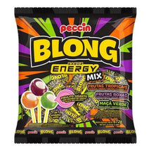 Pirulito Blong Peccin Energy Mix Com Chiclete Sortido 672g