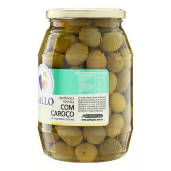 Azeitona Verde Com Caroço Gallo 500g