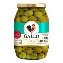 Azeitona Verde Com Caroco Gallo 500g