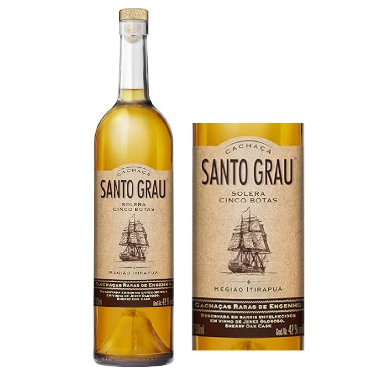 Cachaca Santo Grau Pedro Ximenes 750ml