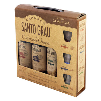 Cachaça Santo Grau Kit 3 Unidades 375ml