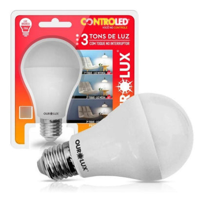 Lampada Ourolux Crtl 3 Tons 9w Biv 6500k