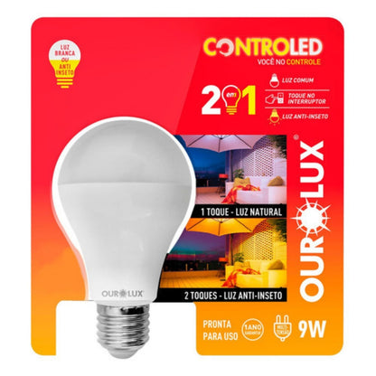 Lampada Controled 2 Steps 9w 6500k + Ant