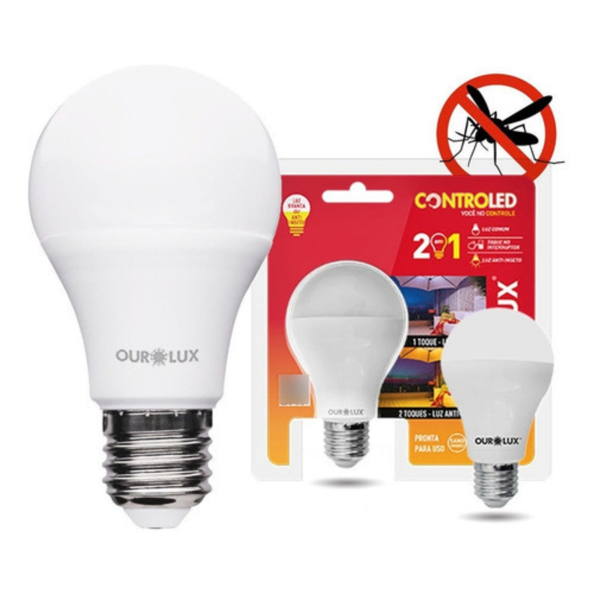 Lampada Controled 2 Steps 9w 6500k + Ant