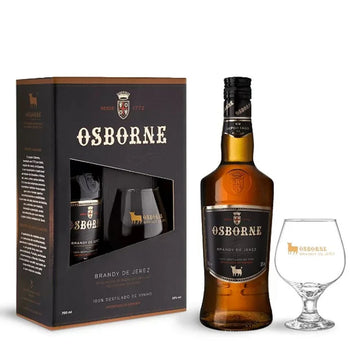 Kit Brandy De Jerez Osborne Osborne Sabor 700 Ml + 1 Taça