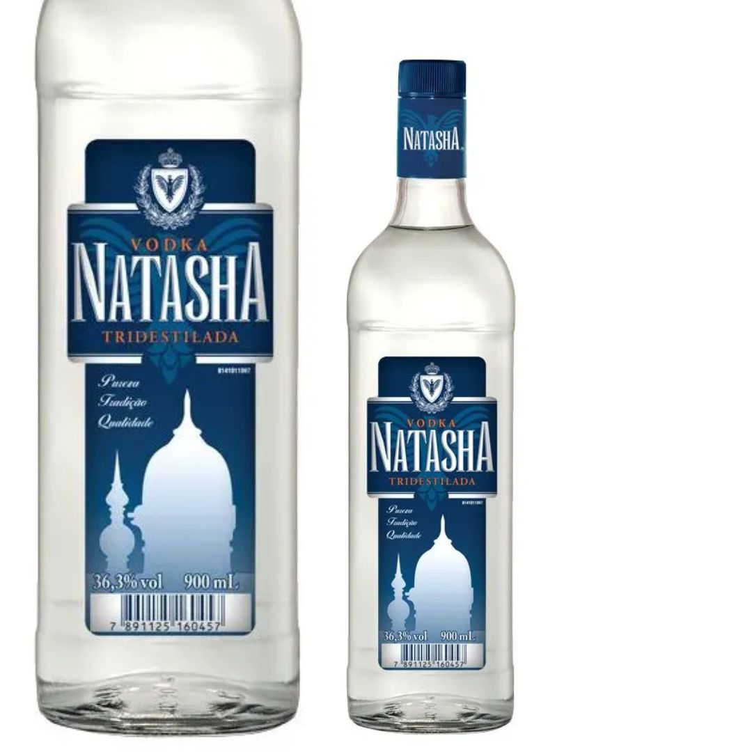 Vodka Nacional Natasha Tri Destilada 900ml