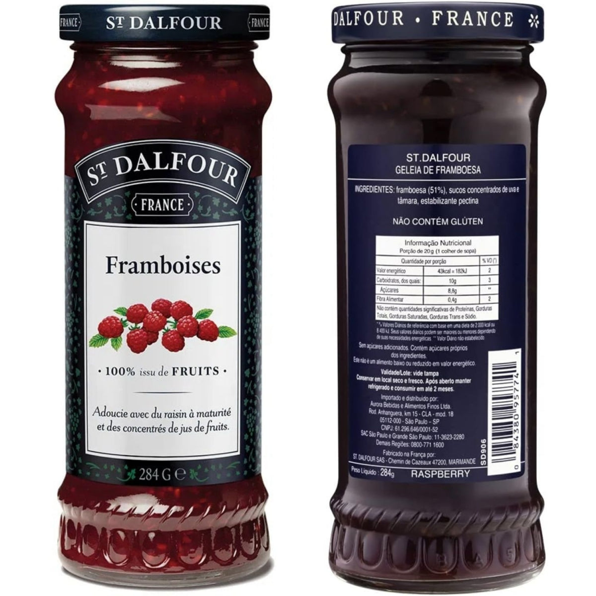 Geleia Framboesa St Dalfour 284g