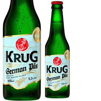 Cerveja Krug German Pils Long Neck Kit 12 Unidades 355ml