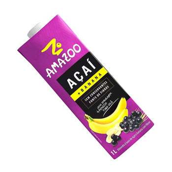 Suco De Açaí Com Banana Amazoo 1l