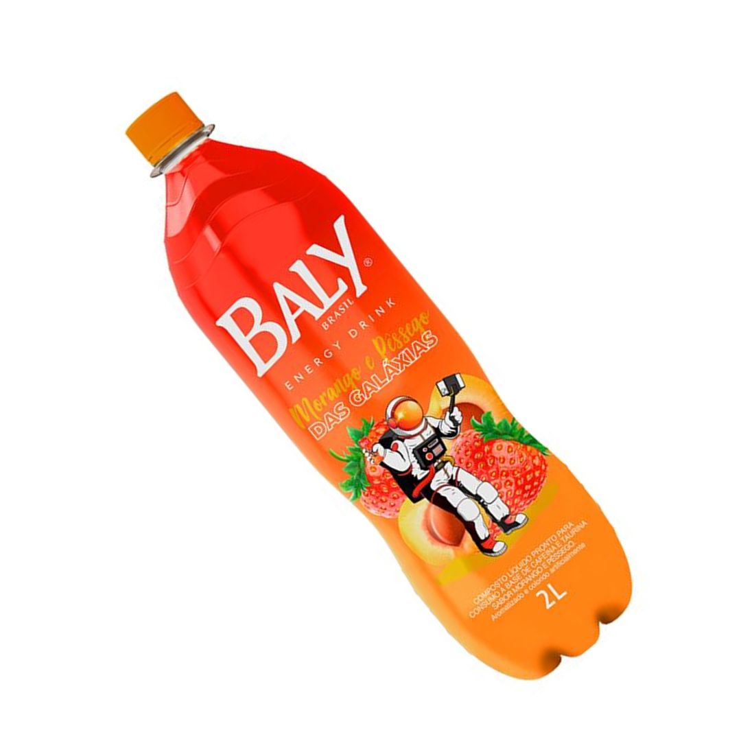Energetico Baly Morango E Pessego Pet2l