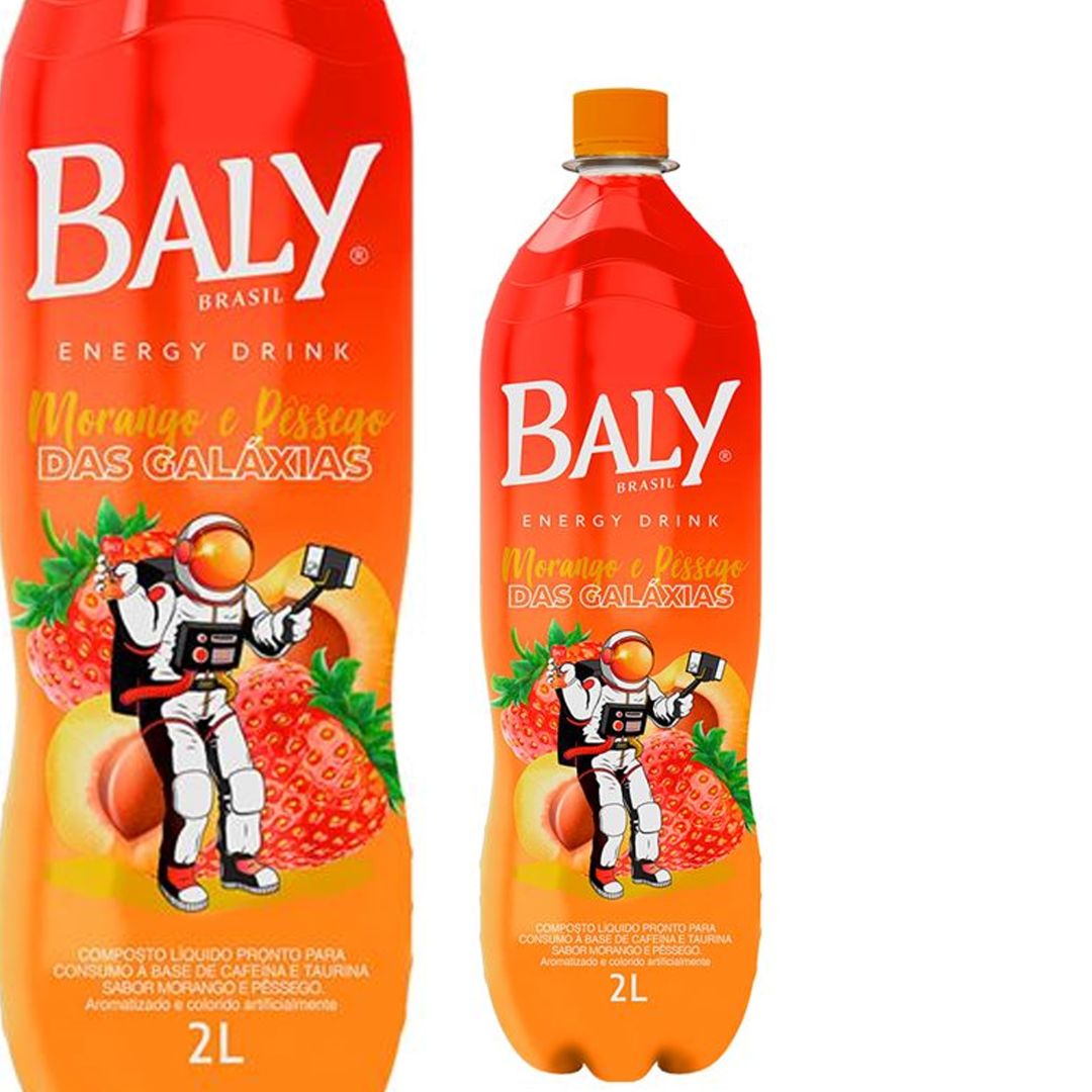 Energetico Baly Morango E Pessego Pet2l