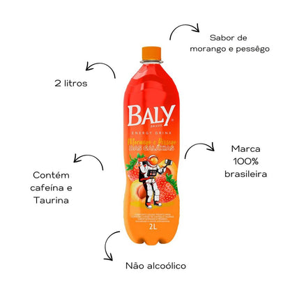 Energetico Baly Morango E Pessego Pet2l
