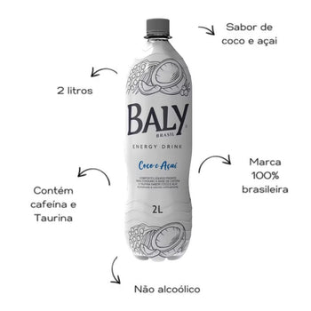 Energetico Baly Coco E Açai Pet 2l Pack Com 6 Unidades