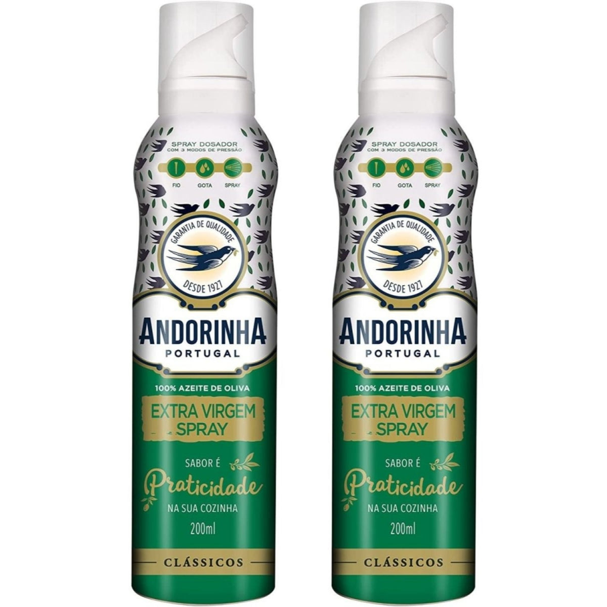 Kit Com 2 Azeite Andorinha Spray Extra Virgem 200ml