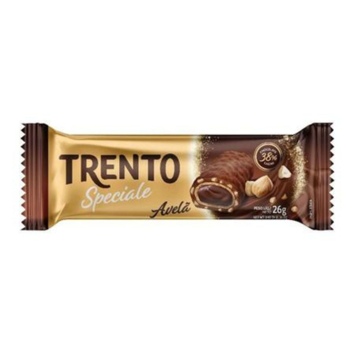 Chocolate Trento Speciale Avelã Ao Leite Com 12 Unidades - 312g