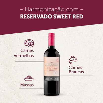 Vinho Chileno Reservado Sweet Red Concha Y Toro 750ml