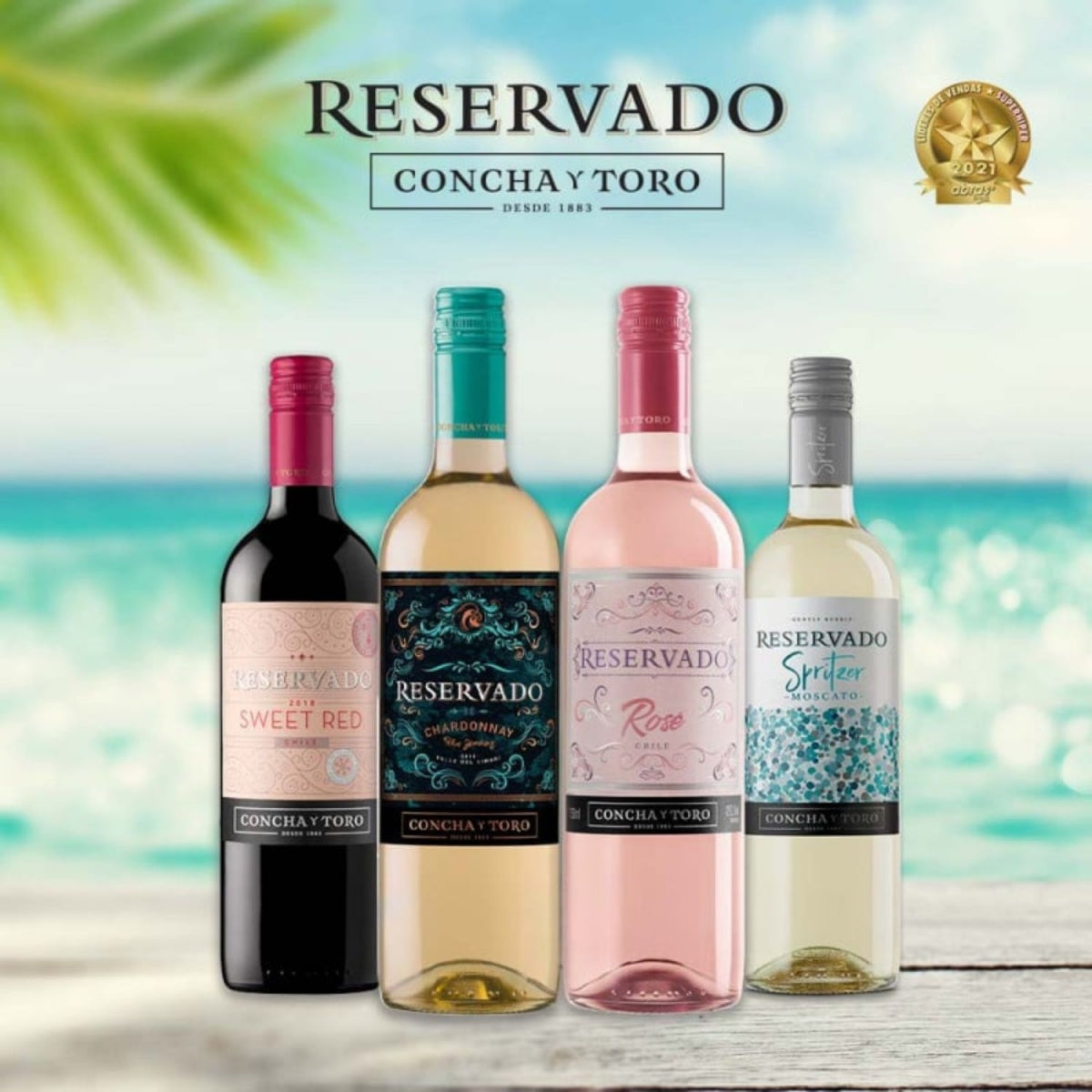 Vinho Reservado Sweet Rose Suave Concha Y Toro Chileno 750ml