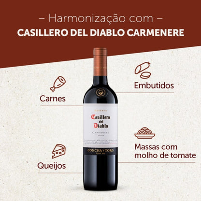 Vinho Casillero Del Diablo Carmenere Chileno Concha Y Toro