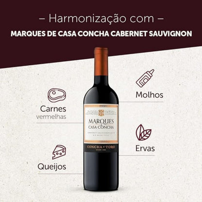 Vinho Marques De Casa Concha Cabernet Sauvignon 750ml