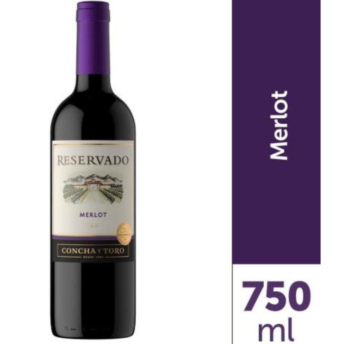 Vinho Concha Y Toro Tinto Meio Seco Reservado Merlot 750ml