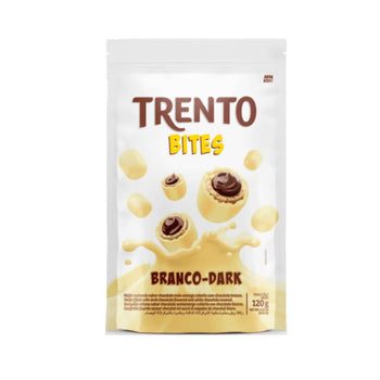 Chocolate Trento Bites Branco Dark 120g Caixa Com 20 Pouch