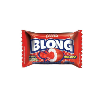 Chiclete Blong Morango Display 200g