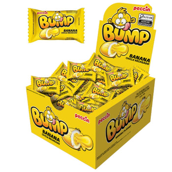 Chiclete Bump Banana Display 140g