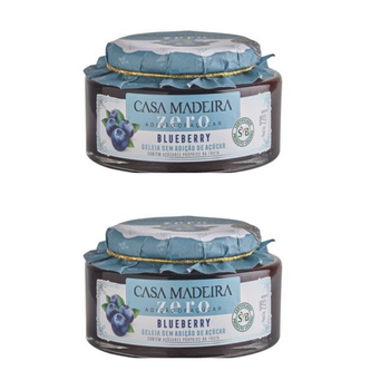 Geleia Zero Adição De Açúcar De Blueberry Casa Madeira 240gr